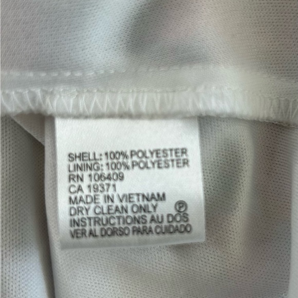 Tahari Arthur Levine Floral Faux Wrap Sheer Flutter Sleeve Tier Dress Size 12 - Picture 12 of 14